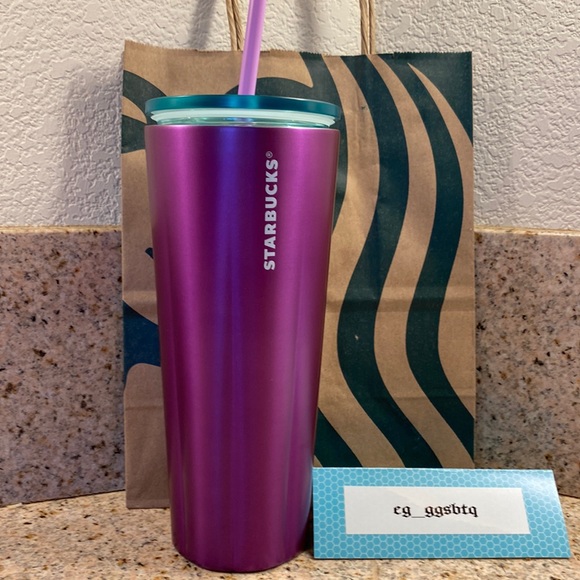 ❤️❤️ Starbucks 2022 Puffy Valentines Purple Stainless Steel Tumbler - Picture 1 of 5